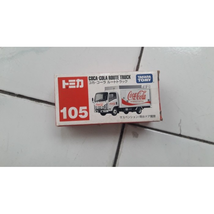 DIECAST TAKARA TOMY No 105 - COCA COLA ROUTE TRUCK ORIGINAL