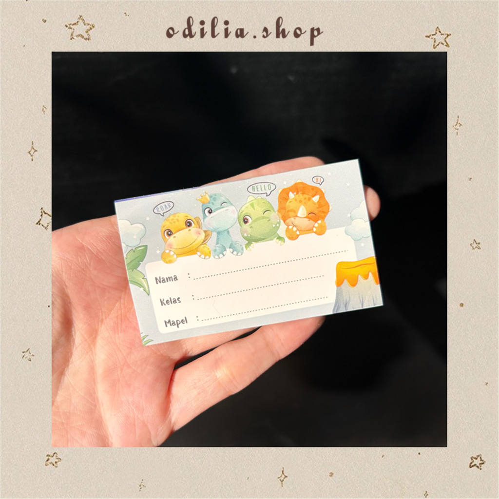 

Stiker Mata Pelajaran isi 20 pcs Dinosaurus Sticker Mapel Buku Sekolah Anak Stationery Atk Bjb Banjar Banjarbaru Odilia.Shop