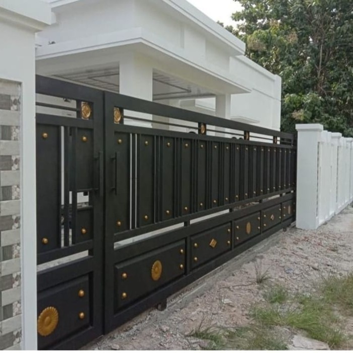 pagar rumah sleding dorong