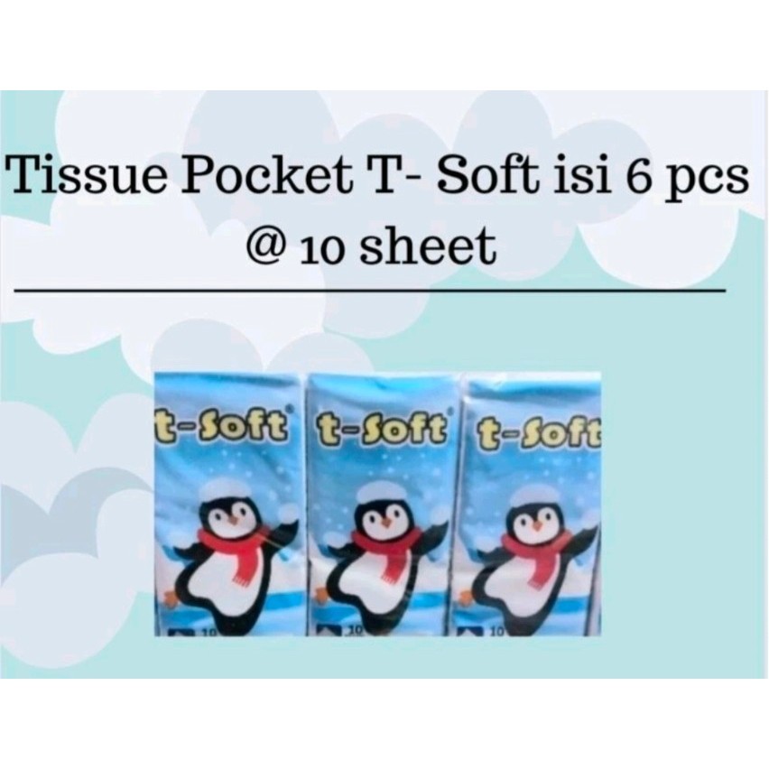 

TISU SAKU POCKET T-SOFT ISI 6PCS -