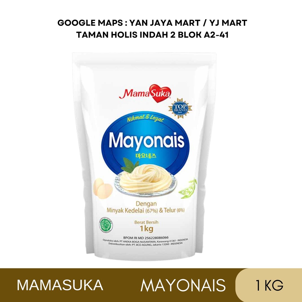 

Mamasuka Mayonaise / Mayones / Mayonais / Salad Dressing Saus Mayo 1 kg