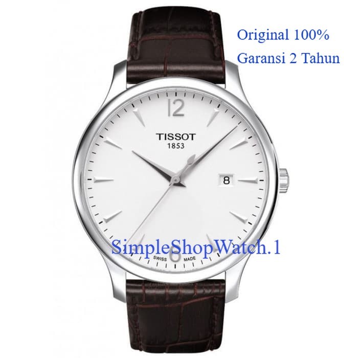 Original 100% TISSOT TRADITION T063.610.16.037.00 Garansi resmi 2 Tahun