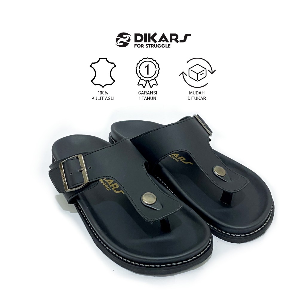 DIKARS - Hansel Black Slippers