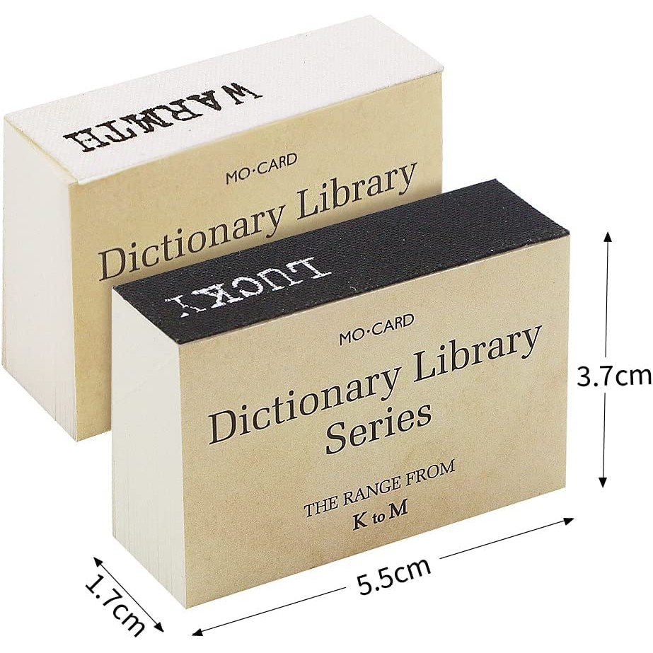 

100 Pcs Mini Vintage Tiny Dictionary Decorative Craft Papers for Journal Planners Album Scrapbooking Supplies(from A to Z)