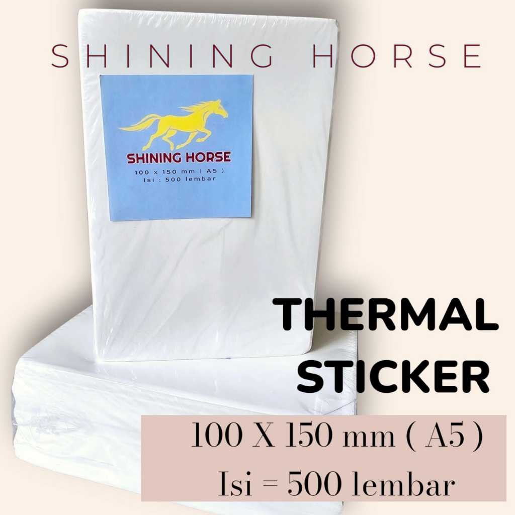 

PROMO Stiker Resi - Label Sticker Thermal Continuous Paper - Kertas Termal Lipat Tempel 100mm x 150mm / 100x150mm / 100 x 150 / 100x150 - Waterproof Tidak Luntur Lem Kuat