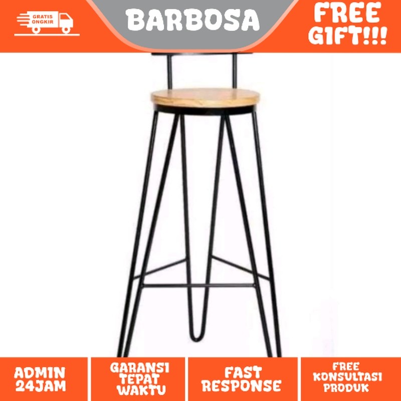 Tinggi 1 Meter/Kursi Cafe/Kursi Bar/Bangku Cafe/Bangku Bar/Kursi Murah/Bangku Murah/Kursi Lipat/Bang