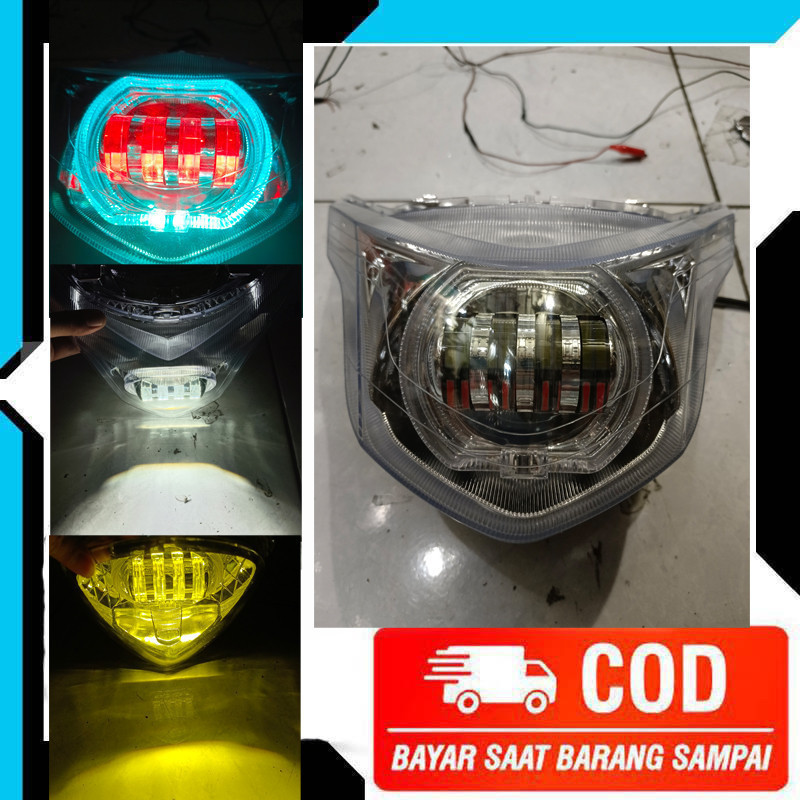 BILED DAYMAKER BERKUALITAS LAMPU DEPAN DAYMAKER BILED MOTOR BEAT POP RETROFIT