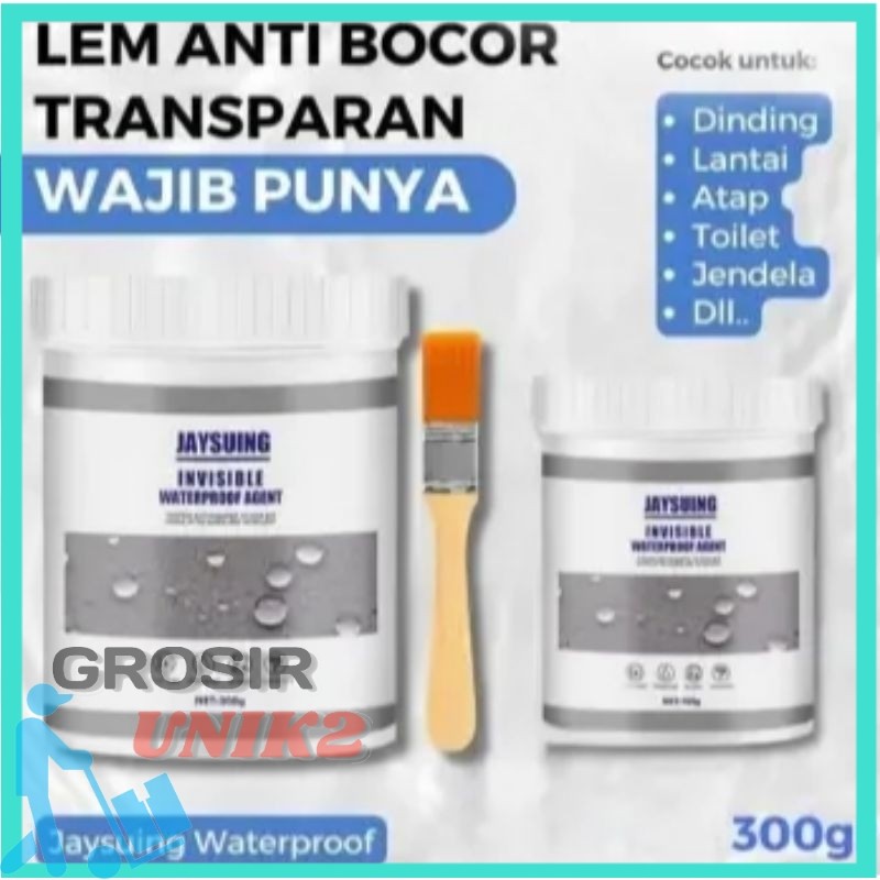Lem Anti Bocor Transparant Lem Jaysuing Waterproof 100&300gr Original Jaysuing