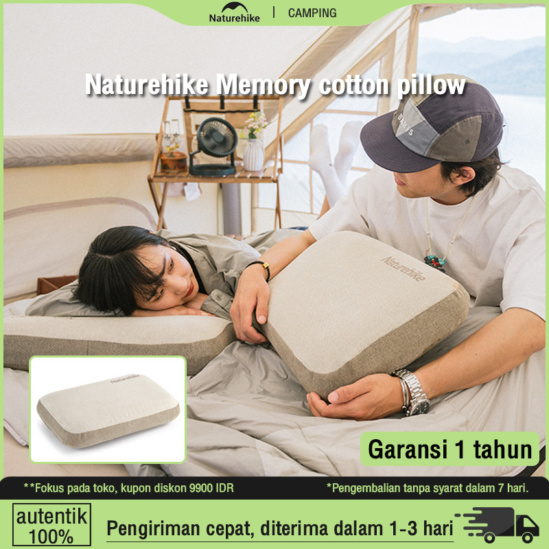 Naturehike Bantal Camping Serbaguna Memory Foam Pillow Ultralight Inflatable Pillow NH22ZT002