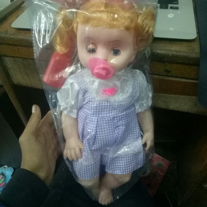 mainan boneka bayi lucu cocok untuk anak umur 2 sampe 3 tahun