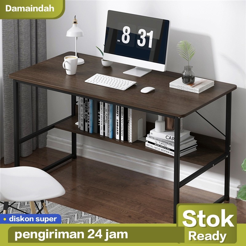 Damaindah Meja Belajar Kayu Set Kursi / Meja Belajar Minimalis  / Meja Kerja / Meja Komputer Minimal