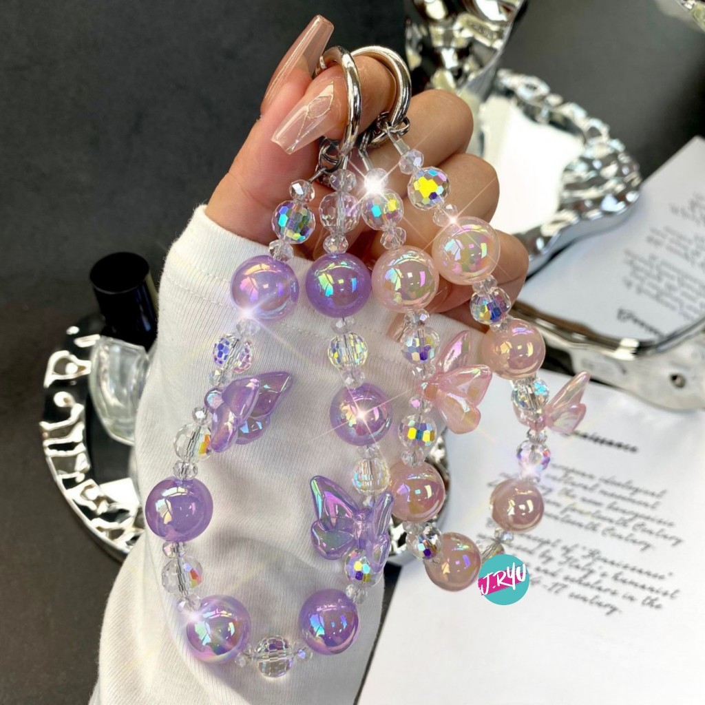 JRYU Gantungan HP Korea JISOO - 201 gantungan gelang kristal gantungan tas gantungan kunci
