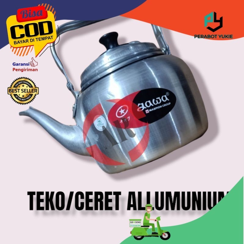 ( INSTANT / GOJEK ) PY CERET JAWA ALLUMUNIUM / TEKO ALLUMUNIUM JAWA / TEKO CERET MASAK AIR