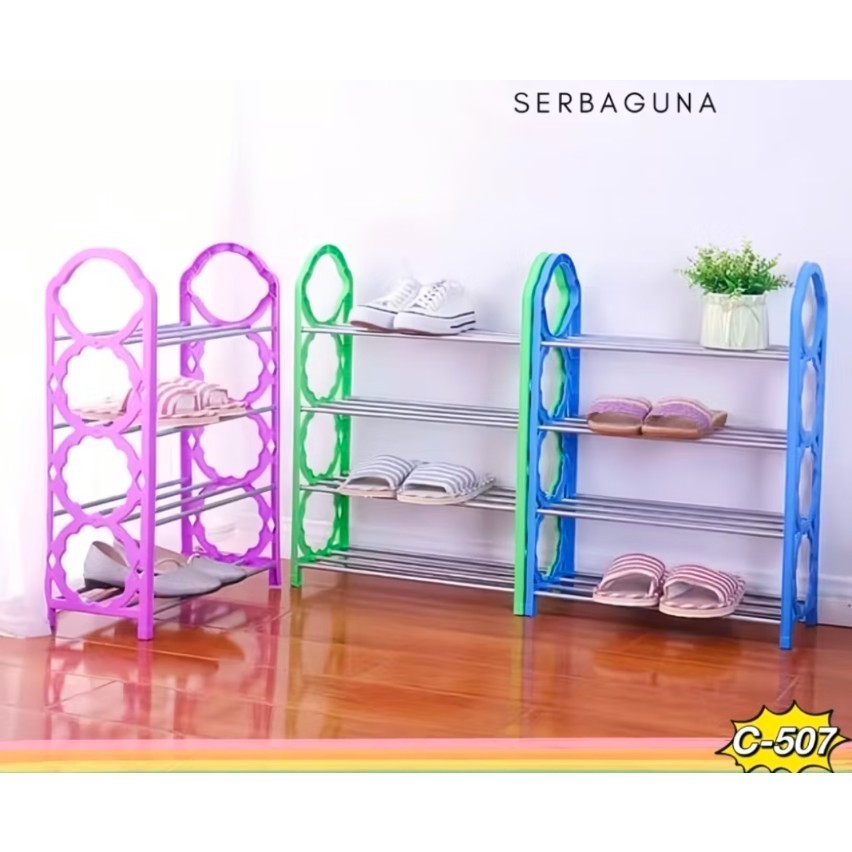 

CH282 RAK SEPATU STAINLESS WARNA 4 SUSUN _ HW