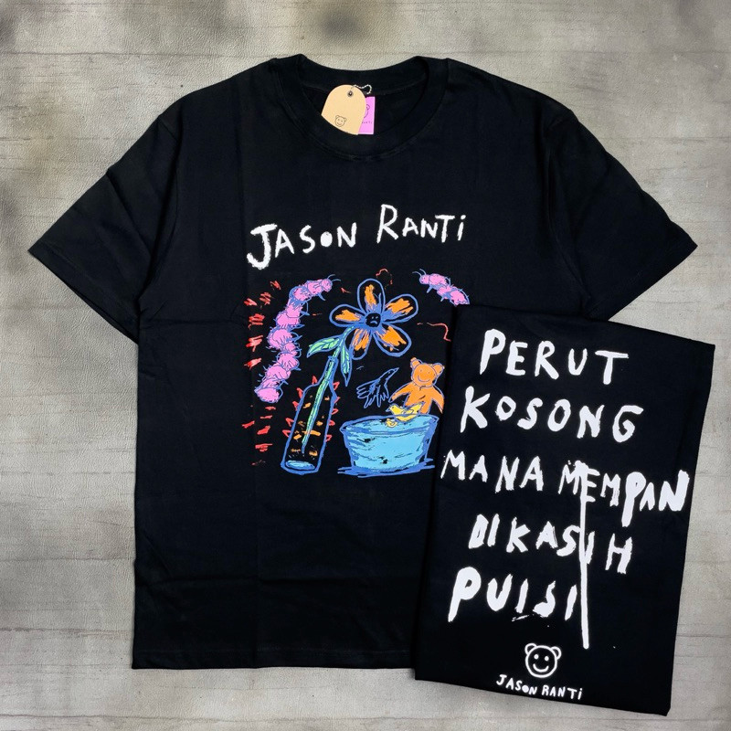 Jason Ranti - Perut Kosong | Tshirt Black Original Merchandise