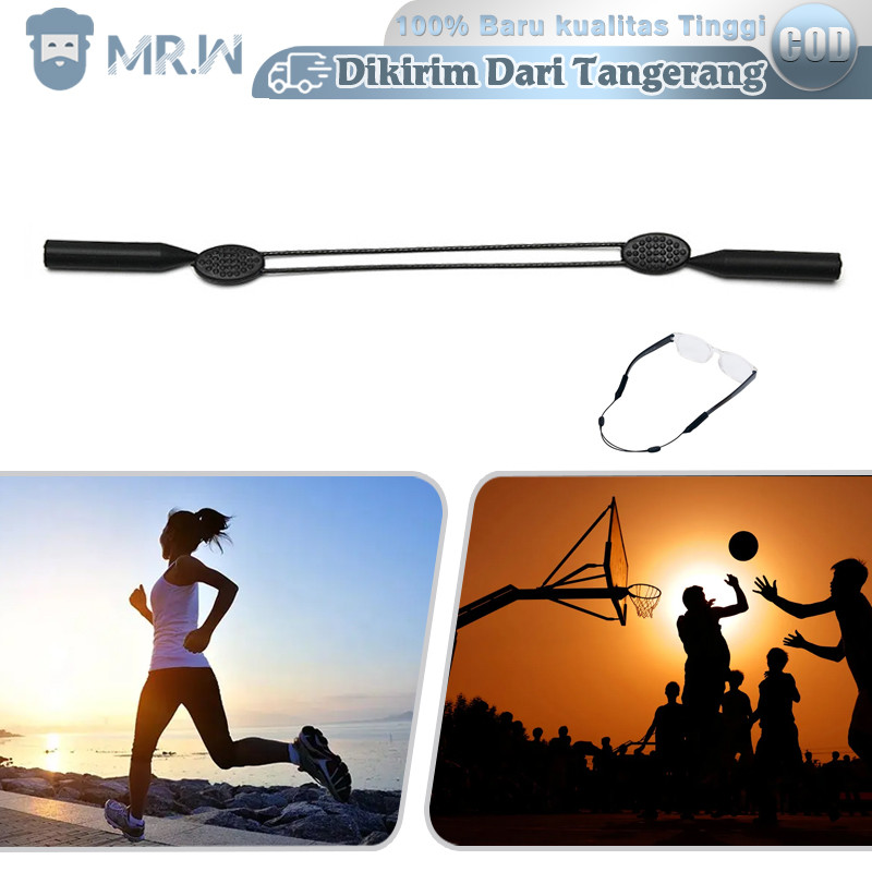 Karet Tali Kacamata Anti Slip Tali Kacamata Glasses Sport Strap Adjustable Tali Kacamata Olahraga