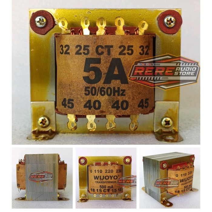 Trafo WIJOYO Murni 5A BESAR CT 45V / Travo 5 Amper CT 45 Volt Tembaga Murni