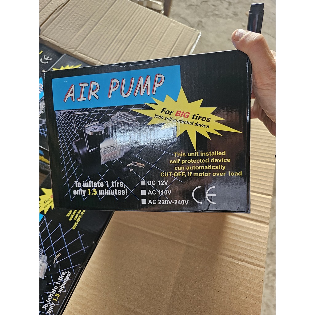 Pompa Angin Ban Air Pump AC 220V - 240V Tire Inflator Inflate Mobil Car Ball Sepeda Motor Electric E