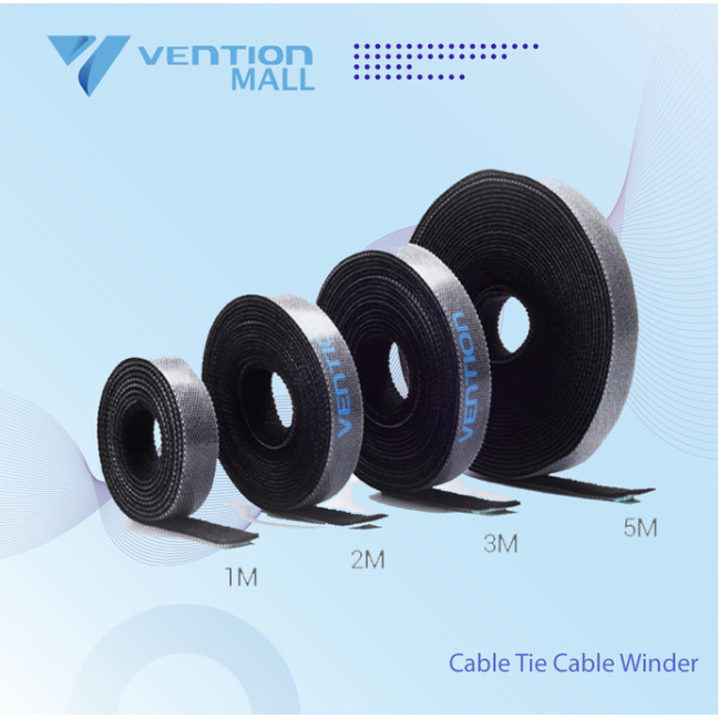 

Vention Kabel Nylon Blended Clip Holder Cord Tie Ties 1m 2m 3m 5m