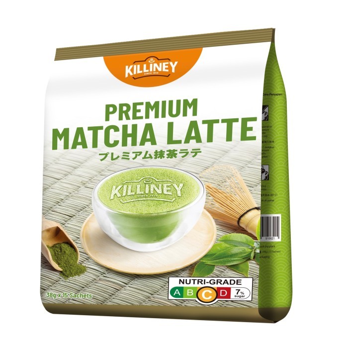 

Killiney Premium Matcha Latte - 15 sachets of 38g each