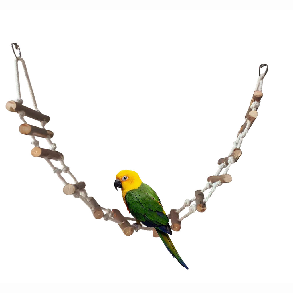 Small And Medium Birds Parrot Swing Chew Toys Birds Wooden Toy Parts Birdcage Accessories