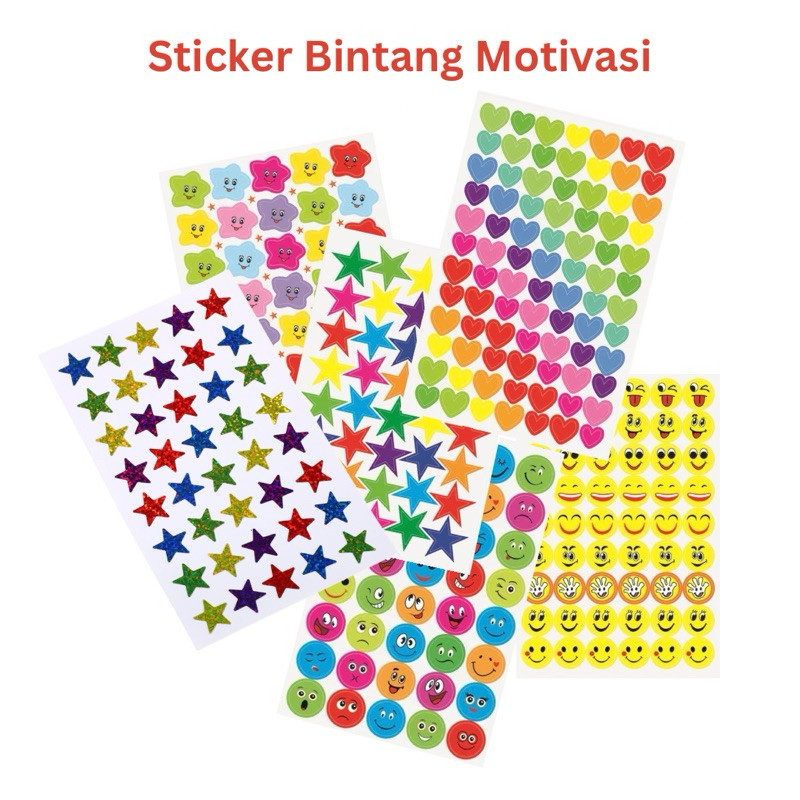 

stiker motovasi anak PERFECT STAR STICKER/ stiker bintang/ reward stiker/ sticker good joob anak