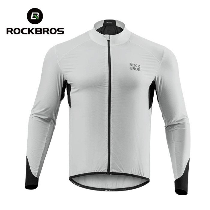ROCKBROS Large Unisex Jaket Pelindung UV Lightweight Long sleeve Cycling Windbreaker Outdoor Cool An