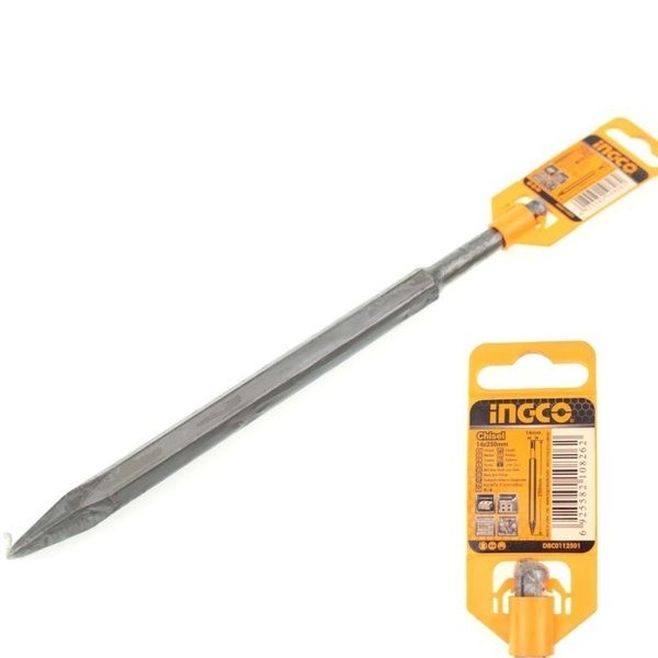 Market Aksesoris INGCO Mata Bor Bobok Beton Lancip SDS PLUS Runcing DBC0112501 Pisau Bor Pahat Betel