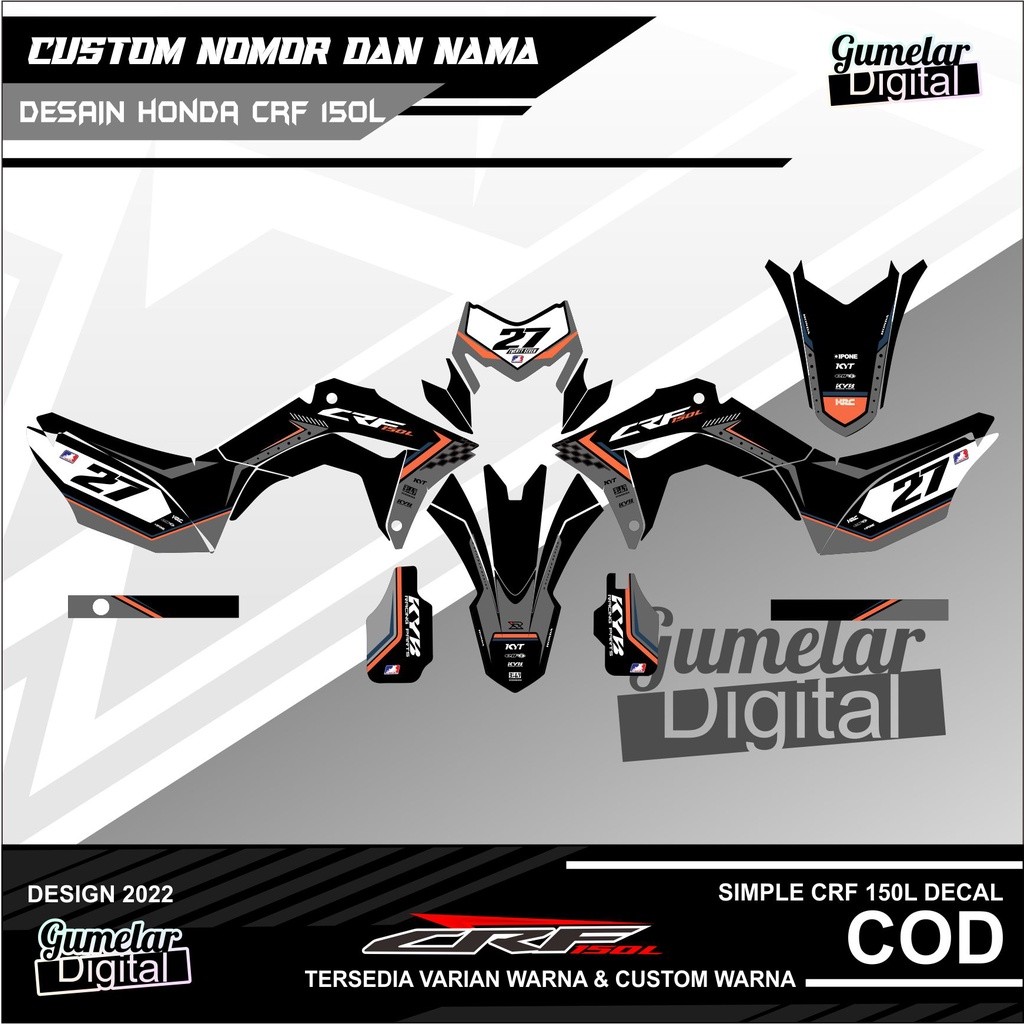 DECAL CRF 150 L FULL BODY 2022 SIMPEL