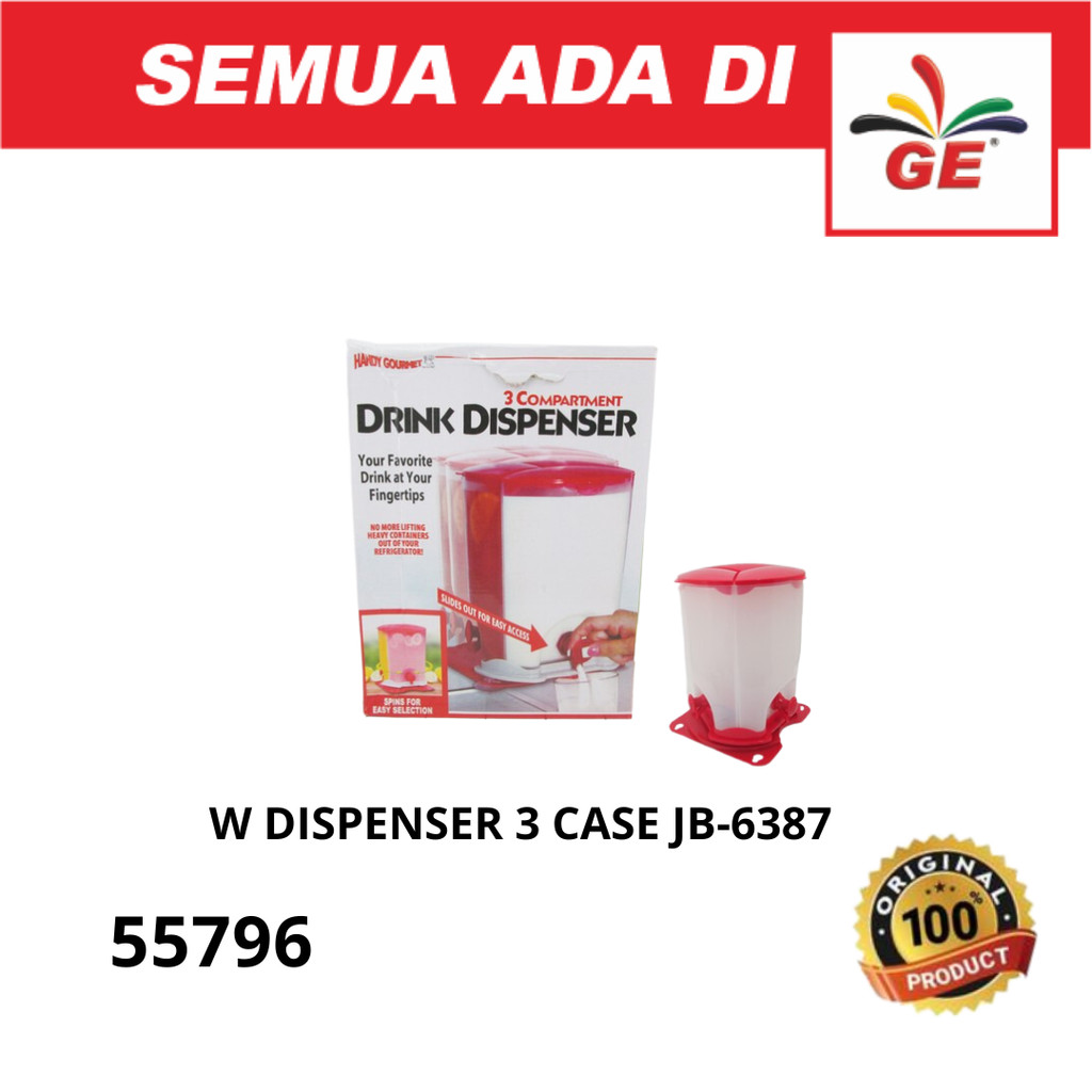 Dispenser Minuman 3 Sekat 3 Keran - 55796