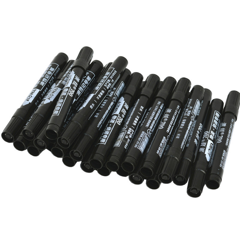 

5pcs Permanent Paint Marker Pen Oily Waterproof Black Pen for Tyre Markers Quick Drying Signature Pen Stationery Supplies