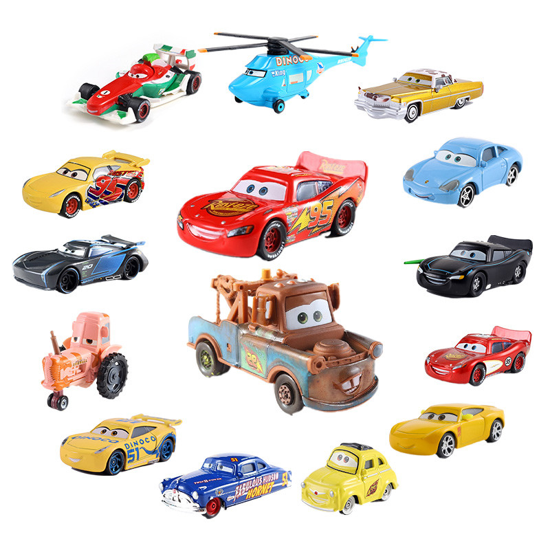 

Disney Pixar Cars 3 2 Lightning Mcqueen Original Collectible Metal Mini Miniature Vehicle Small Model Toy Kids Children Boy Gift