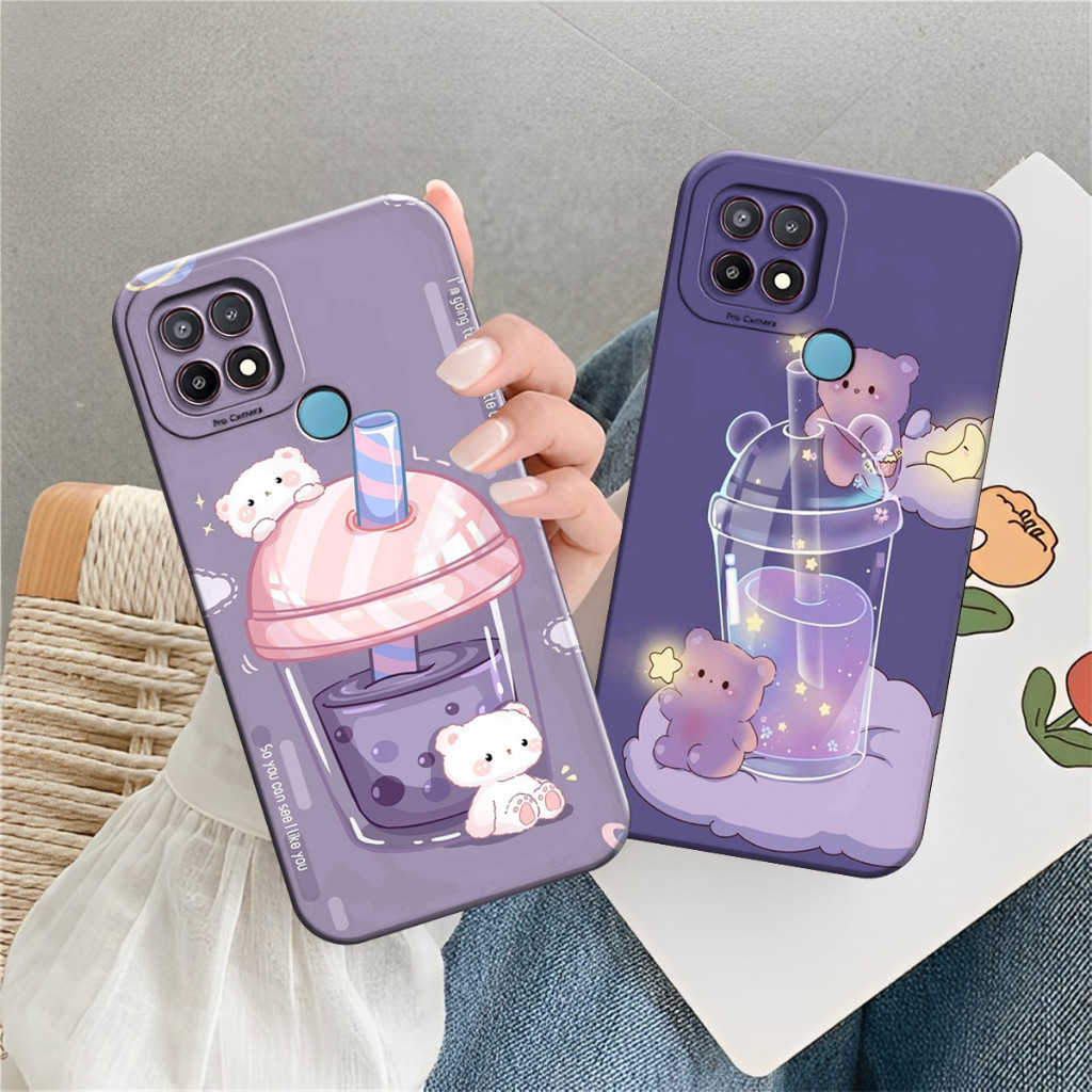 [Sf3] Softcase Oppo A15/A15s/A35 Aesthetic purple Case - Case hp - Prokamera Case - Case Oppo - Case