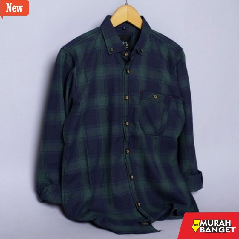 kemeja kotak kotak cowok Baju Kemeja Flanel Pria Lengan Panjang | Kemeja Flanel Pria Kotak Kotak