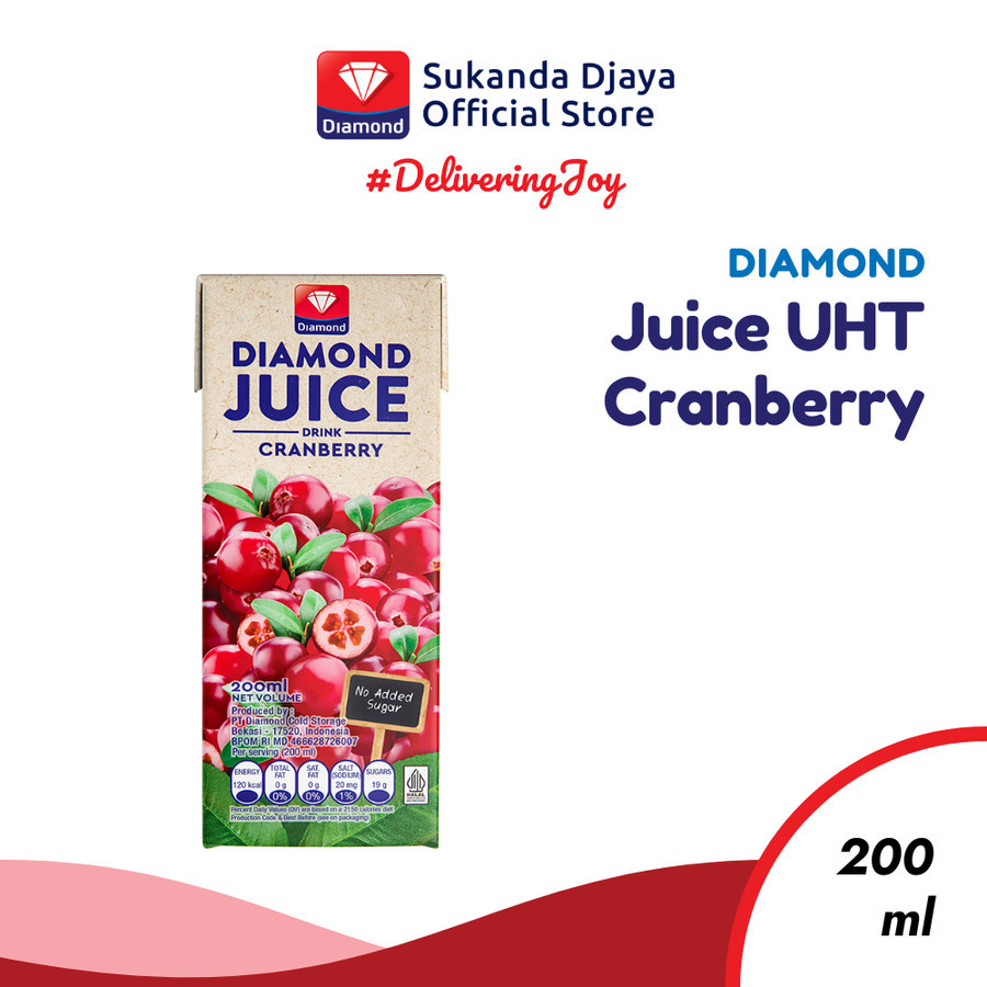 

Diamond UHT Juice Cranberry (200 ml)