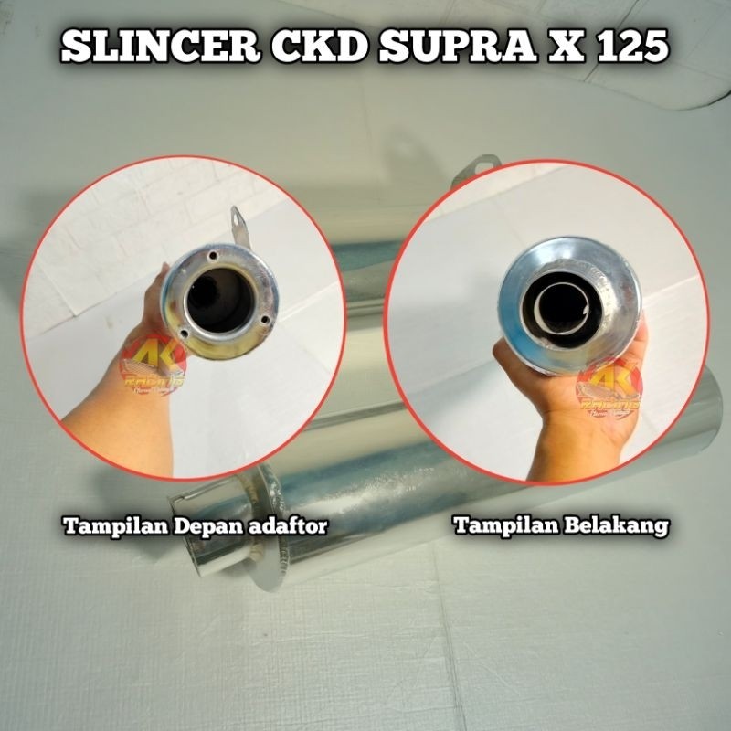 Selencer/ Ce KD Tabung Silincer Knalpot CKD SUPRA X 125 Knalpot Supra X125 Suara Standar ORI Knalpot