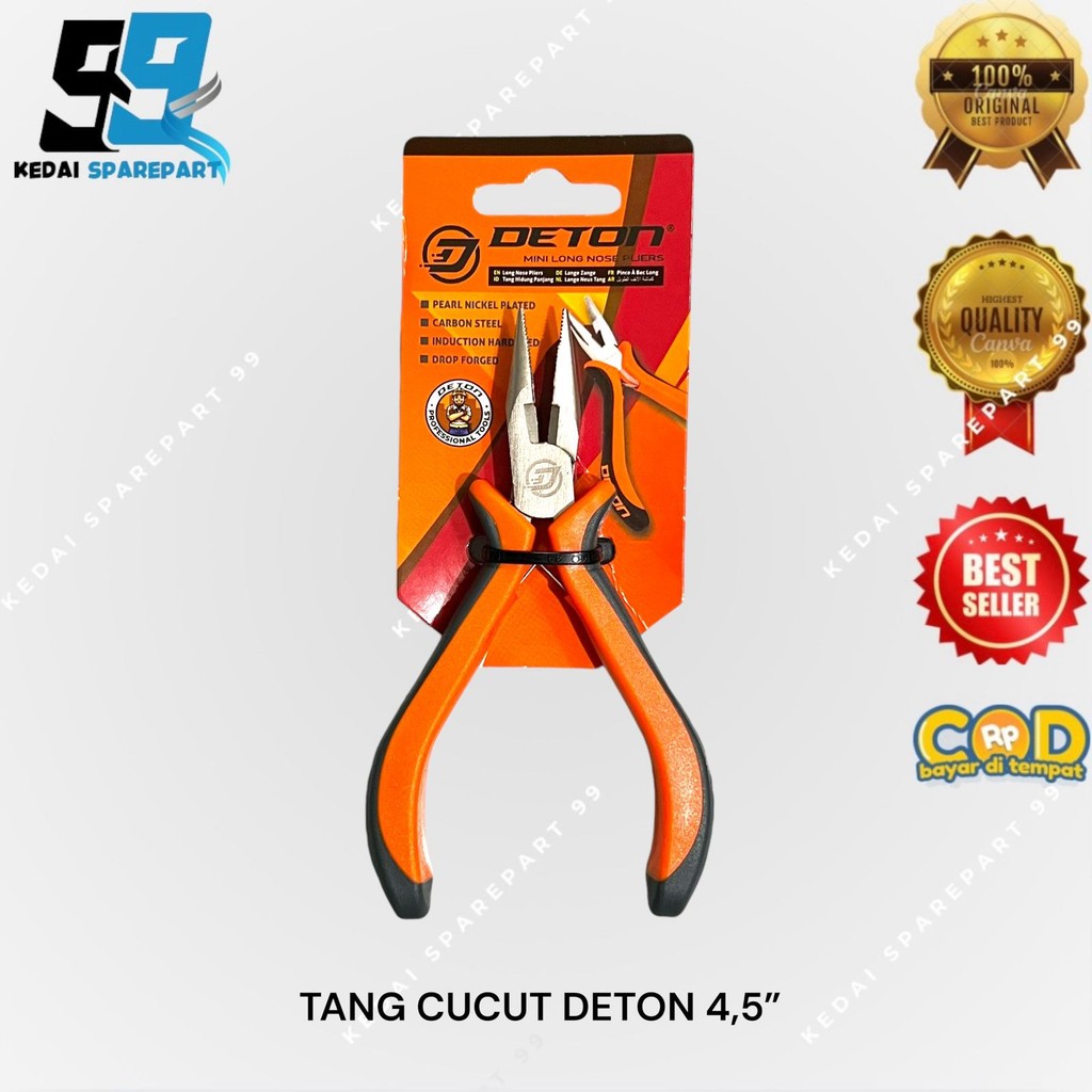 TANG CUCUT 4,5 INCH DETON | TANG MINI CUCUT 4,5” INCH | TANG ELEKTRONIK | TANG CUCUT KECIL