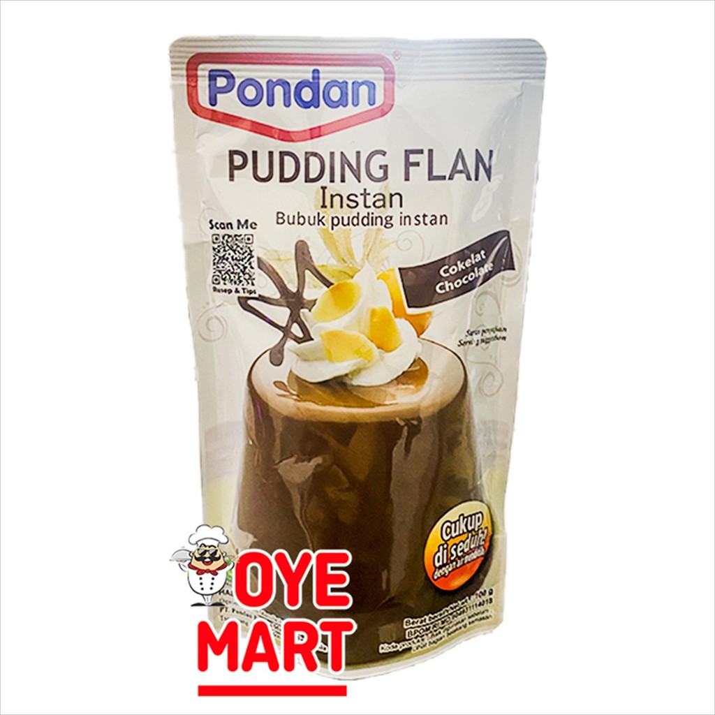 

PONDAN PUDDING FLAN INSTAN RASA COKELAT 100GR