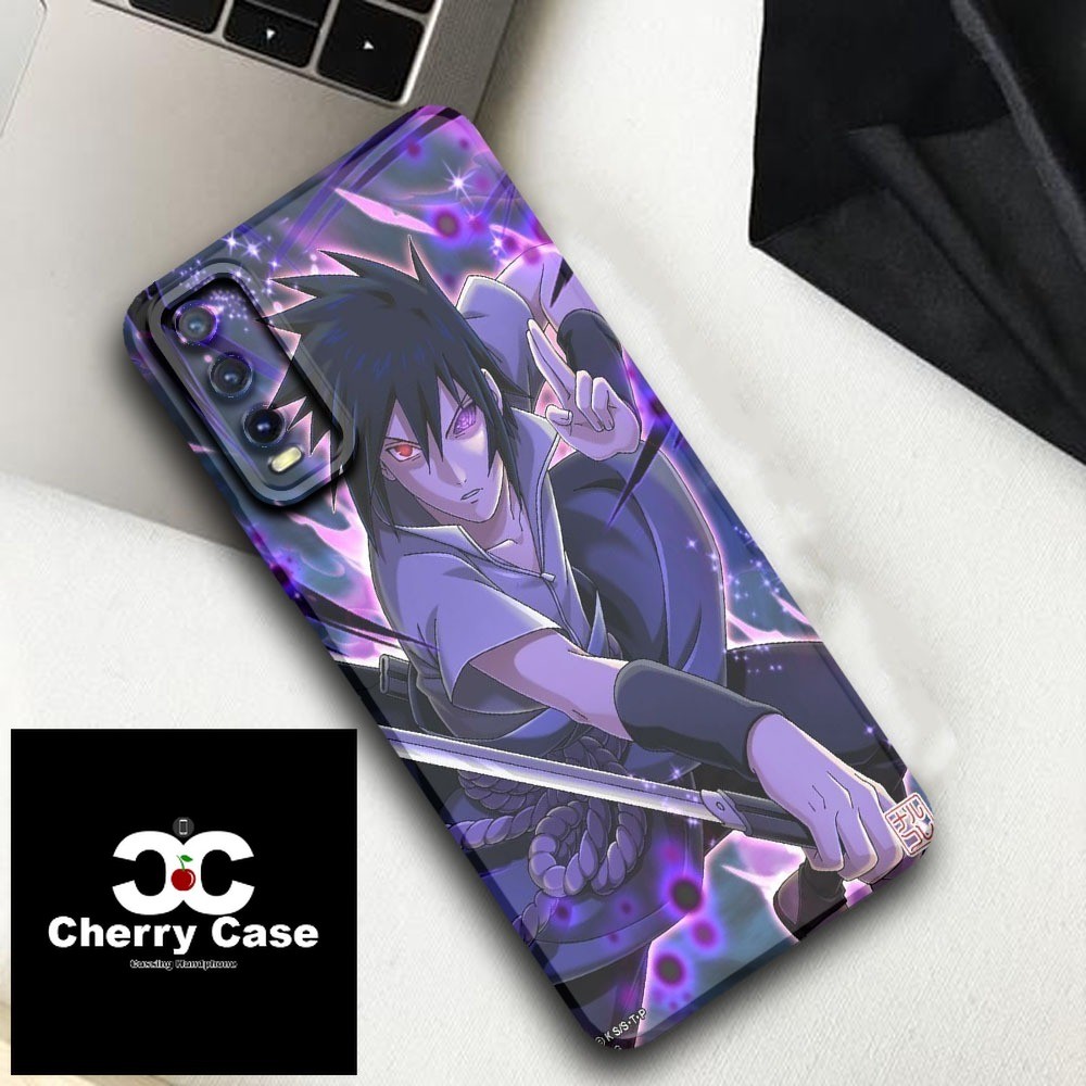 QW16 Casing Handphone Motif Sasuke For VIVO Y20 Y20s Y12s Case HpTerbaru Keren Cover 2024 V23E 5G
