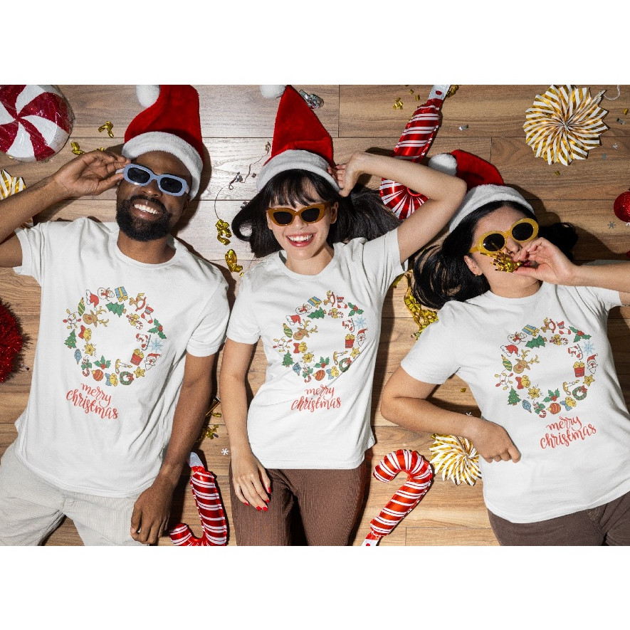 baju kaos pakaian cowok cewek anak CIRCLE NATAL christmas natal kado hadiah kebaktian sekolah minggu