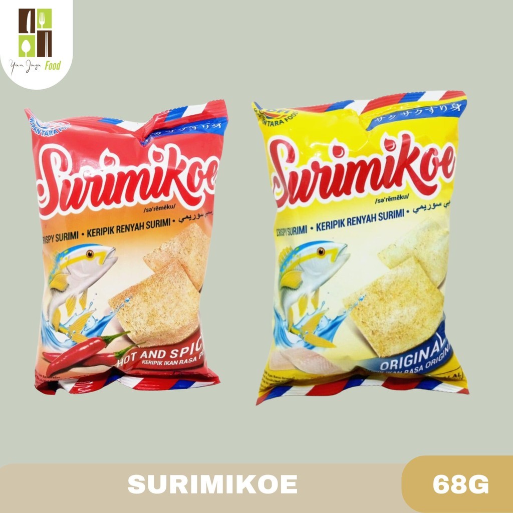 

Surimikoe Keripik Ikan / Snack Ikan Rasa Original / Hot & Spicy 68g