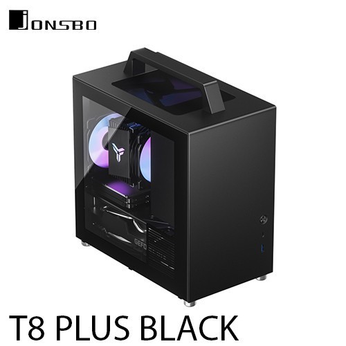 JONSBO T8 PLUS - Mini ITX PC Case - Black