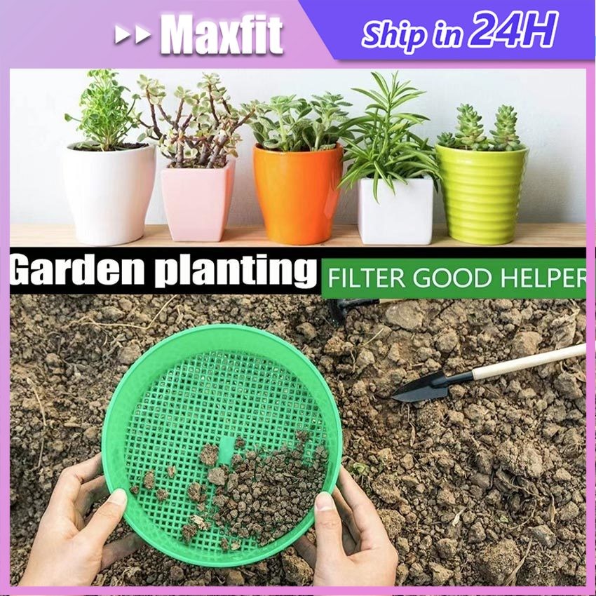 Ayakan Serbaguna Sieve Plastik Tebal Lubang Halus Saringan Ayakan Sieve Bonsai Ayakan Kompos Pasir T