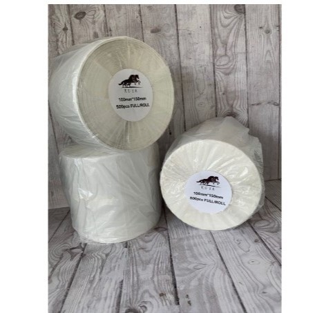

BH LABEL THERMAL 100MM X 150MM X 500PCS LABEL PRINT RESI LABEL RESI LABEL PENGIRIMAN ROLL