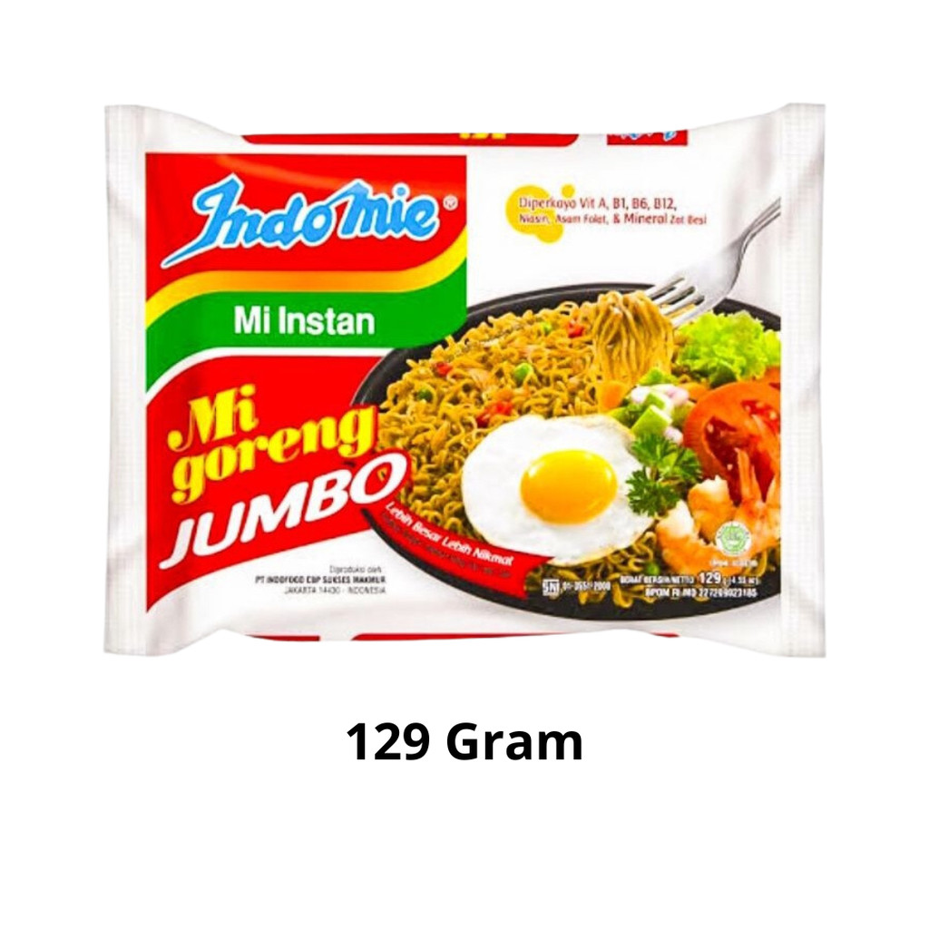 

Indomie Goreng Jumbo Kemasan 129 Gram