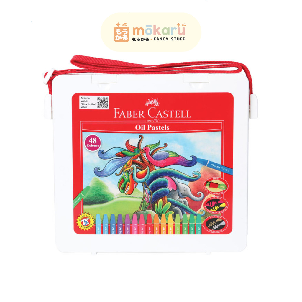 

Faber Castell Oil Pastel Crayon 48 Colour In Plastic Bag