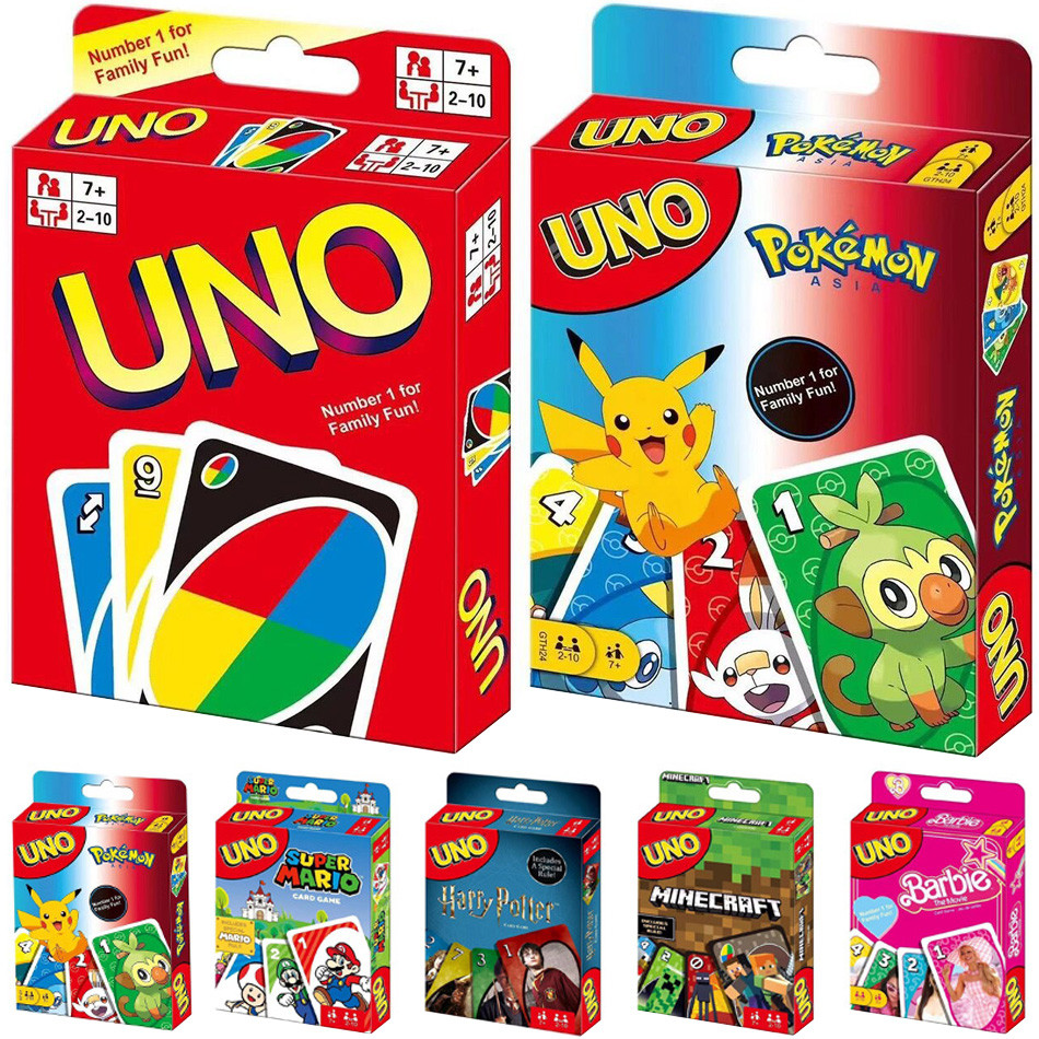 

ONE FLIP! Board Games UNO Cards Harry Narutos Super Mario Christmas Card Table Game Playing for Adults Kid Birthday Gift Toy