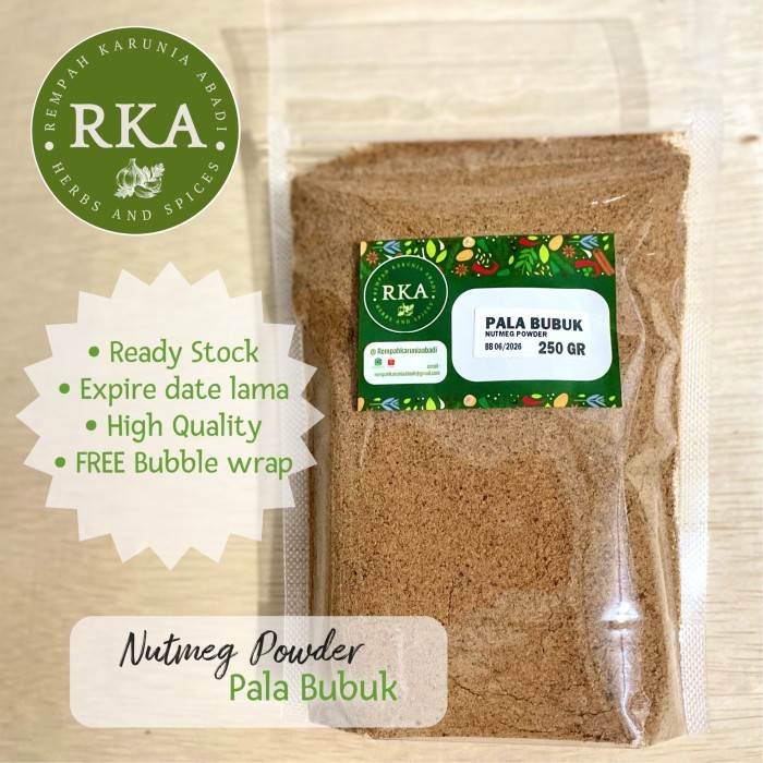 

Nutmeg Powder 250 gr / Pala Bubuk Murni 250 gr / Pure Nutmeg ground 250gr
