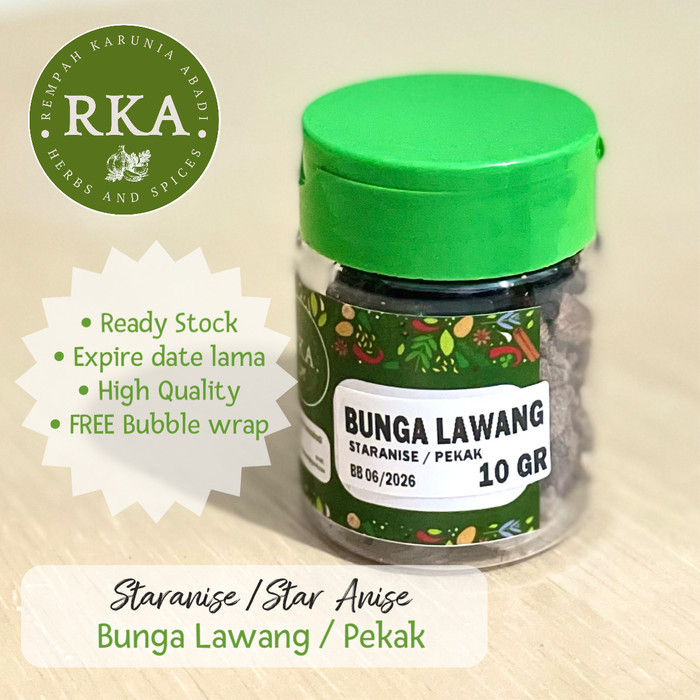 

Bunga Lawang 10 gr / Pekak 10 gr / Staranise 10 gr / Star Anise 10gr