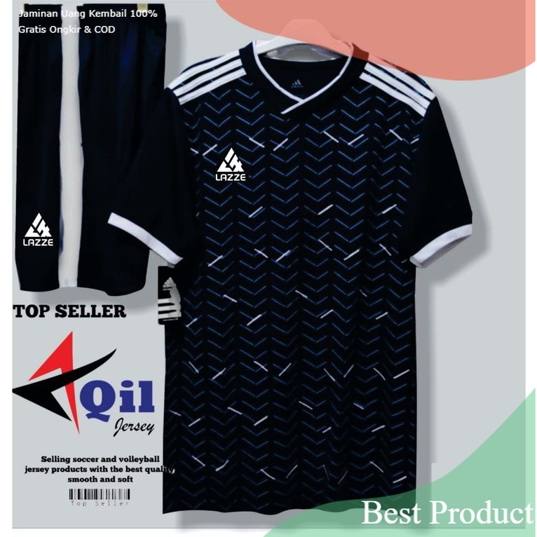 (COD)KAOS BOLA JERSEY STELAN FUTSAL/VOLLY/ DEWASA/ HITAM PUTIH KUNING